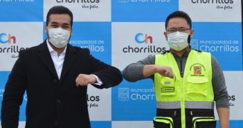 MUNICIPALIDAD DE CHORRILLOS Y EL AMPE ENTREGARON OXÍGENO GRATIS A LOS VECINOS