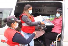 Huancayo: entregan gratis protectores faciales para evitar contagios de coronavirus
