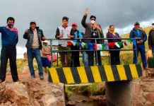 La municipalidad de Orurillo inaugura 07 puentes de concreto consistente en las comunidades del distrito