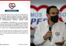 SOMOS PERÚ MARCA DISTANCIA DE MARTÍN VIZCARRA