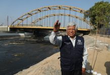 MUNICIPALIDAD DE LIMA: OBRA DE PROTECCIÓN EN BASES DEL PUENTE DEL EJERCITÓ HA CONCLUÍDO IMAGEN: MUNICIPALIDAD DE LIMA