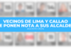 Vecinos de Lima y Callao le ponen nota a la gestión de sus alcaldes