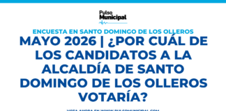 Encuesta: MAYO 2026 | ¿Por cuál de los candidatos a la Alcaldía de SANTO DOMINGO DE LOS OLLEROS votaría? (SANTO DOMINGO DE LOS OLLEROS)