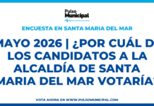 Encuesta: MAYO 2026 | ¿Por cuál de los candidatos a la Alcaldía de SANTA MARIA DEL MAR votaría? (SANTA MARIA DEL MAR)