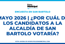 Encuesta: MAYO 2026 | ¿Por cuál de los candidatos a la Alcaldía de SAN BARTOLO votaría? (SAN BARTOLO)