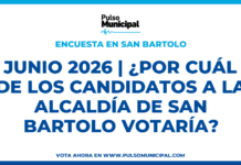 Encuesta: JUNIO 2026 | ¿Por cuál de los candidatos a la Alcaldía de SAN BARTOLO votaría? (SAN BARTOLO)