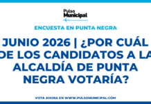 Encuesta: JUNIO 2026 | ¿Por cuál de los candidatos a la Alcaldía de PUNTA NEGRA votaría? (PUNTA NEGRA)